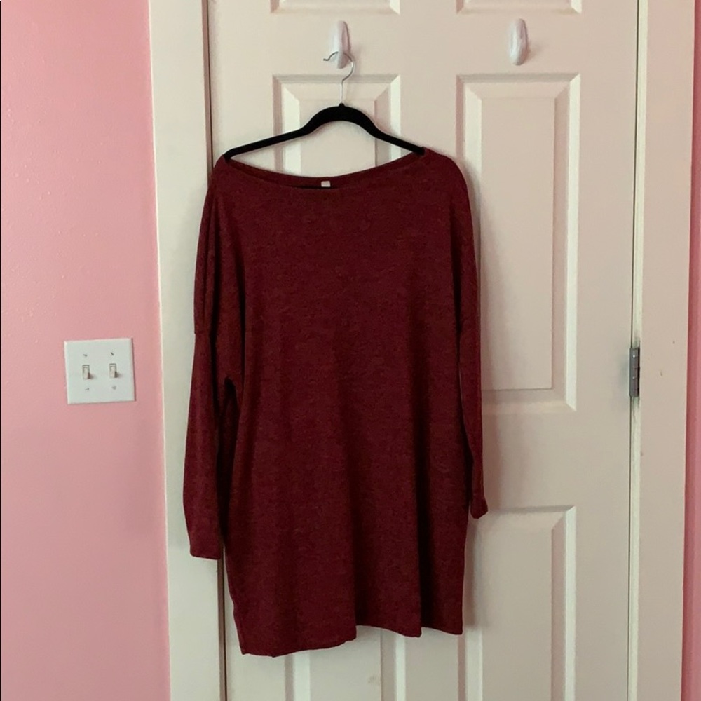 maroon dress